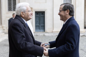 Il Presidente della Repubblica Sergio Mattarella accoglie Isaac Herzog, Presidente dello Stato di Israele