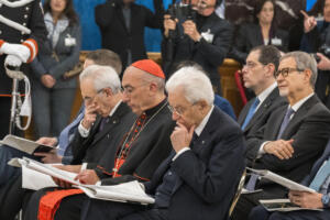 Il Presidente Sergio Mattarella nel corso della cerimonia di inaugurazione dell’Anno giudiziario della Corte dei conti