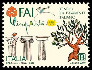 Il francobollo dedicato al FAI