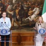 Il Presidente del Consiglio, Giorgia Meloni, ha ricevuto a Palazzo Chigi il Primo Ministro del Regno di Danimarca, Mette Frederiksen. Al termine dell'incontro hanno rilasciato le dichiarazioni alla stampa