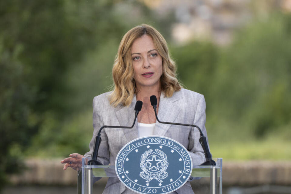 Il Presidente del Consiglio dei Ministri, Giorgia Meloni