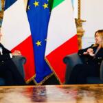 Il Presidente del Consiglio, Giorgia Meloni, incontra a Palazzo Chigi il Presidente della Repubblica Francese, Emmanuel Macron