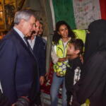 Antonio Tajani, Ministro degli Esteri, Adam con la madre Alaa al-Najjar e la zia Israa