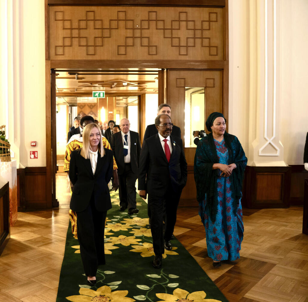Il Presidente del Consiglio, Giorgia Meloni, al Palazzo Nazionale per il pranzo offerto dal Primo Ministro d'Etiopia in onore dei partecipanti al Vertice delle Nazioni Unite sui Sistemi Alimentari di Addis Abeba