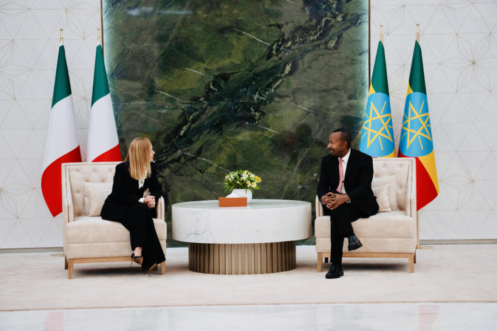 Il Presidente del Consiglio, Giorgia Meloni, ha incontrato il Primo Ministro della Repubblica Federale Democratica di Etiopia, Abiy Ahmed Ali, al Palazzo Nazionale