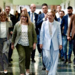 Giorgia Meloni con la Segretaria Generale CISL Daniela Fumarola