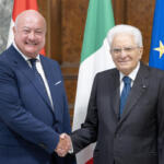 Il Presidente della Repubblica Sergio Mattarella con Christian Stocker, Cancelliere federale austriaco