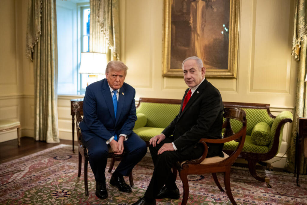 Donald Trump con Benjamin Netanyahu