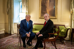 Donald Trump con Benjamin Netanyahu