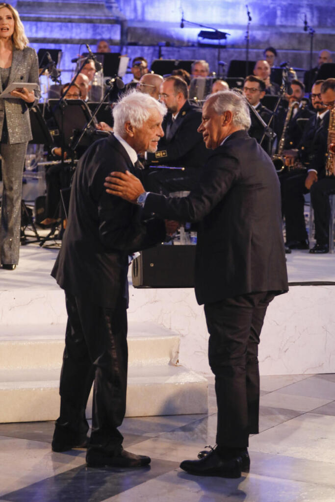 Michele Placido, attore e regista e Matteo Piantedosi Ministro dell'Interno