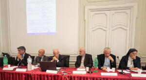 Odcec Napoli - Chiesa di Napoli (da sinistra Battaglia, De Lise, Turi, Beneduce, Matino e Pitrella)