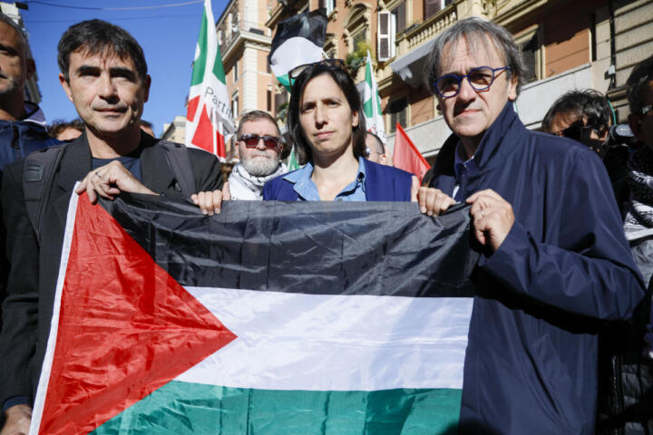 Nicola Frantoianni (Avs), Elly Schlein (Pd), Angelo Bonelli (Avs)