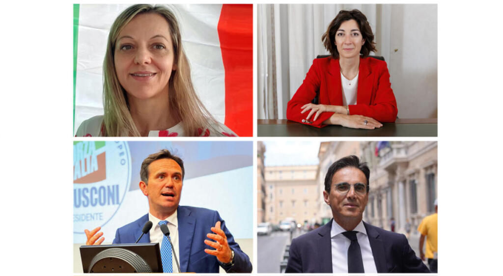 Nella foto da sinistra in senso orario: Laura Cavandoli, Cristina Tajani, Mario Turco e Alessandro Cattaneo