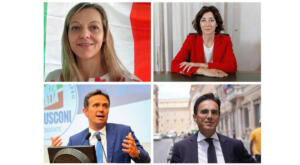 Nella foto da sinistra in senso orario: Laura Cavandoli, Cristina Tajani, Mario Turco e Alessandro Cattaneo