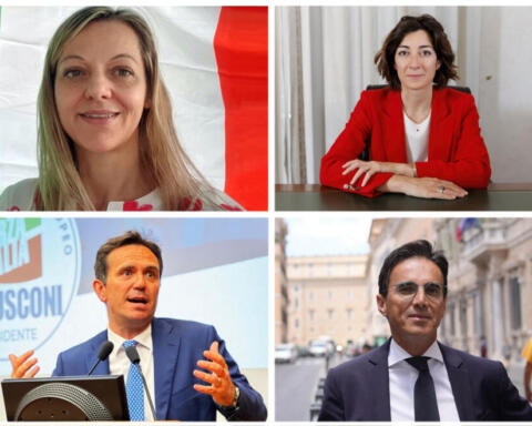 Nella foto da sinistra in senso orario: Laura Cavandoli, Cristina Tajani, Mario Turco e Alessandro Cattaneo