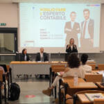 Cnpr alla Statale di Milano, da sinistra: Maria Vittoria Tonelli, Valerio Brescia e Anna Maria Belforte