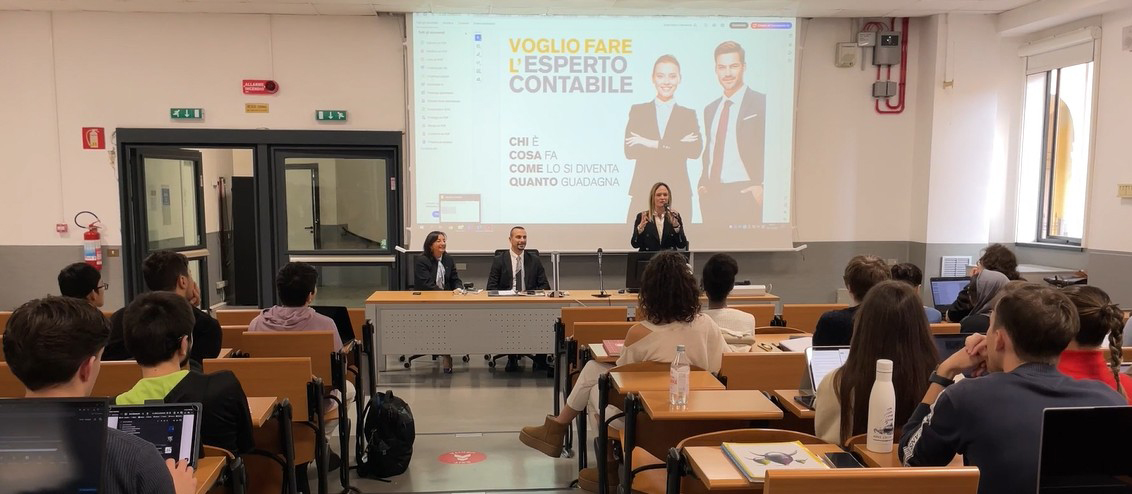 Cnpr alla Statale di Milano, da sinistra: Maria Vittoria Tonelli, Valerio Brescia e Anna Maria Belforte