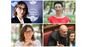 Nella foto da sinistra in senso orario Ylenja Lucaselli, Ylenia Zambito, Gaetano Amato e Rosaria Tassinari