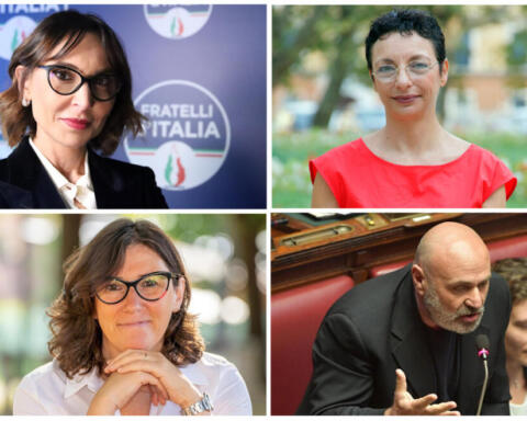 Nella foto da sinistra in senso orario Ylenja Lucaselli, Ylenia Zambito, Gaetano Amato e Rosaria Tassinari