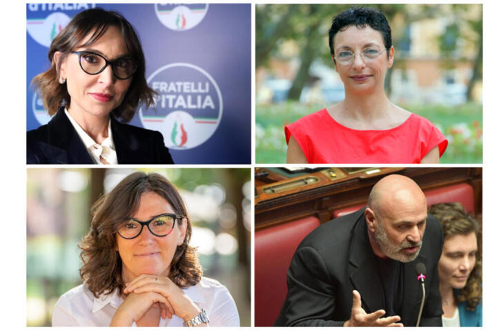 Nella foto da sinistra in senso orario Ylenja Lucaselli, Ylenia Zambito, Gaetano Amato e Rosaria Tassinari