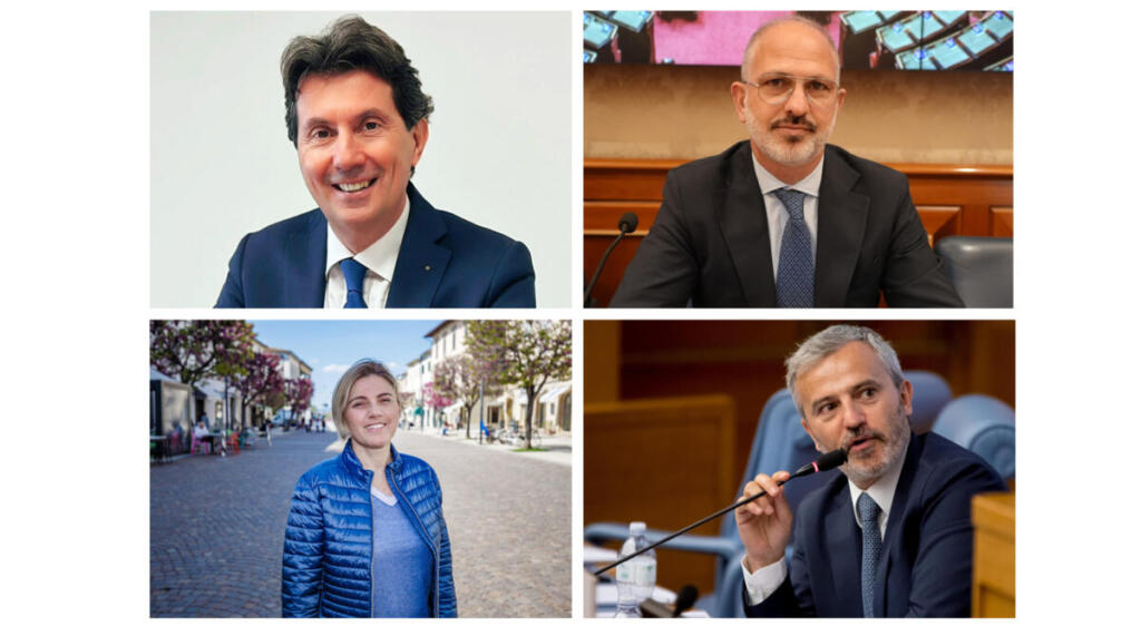 Da sinistra in senso orario Andrea Mascaretti, Luigi Nave, Mauro Del Barba e Chiara Tenerini