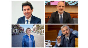 Da sinistra in senso orario Andrea Mascaretti, Luigi Nave, Mauro Del Barba e Chiara Tenerini