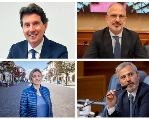 Da sinistra in senso orario Andrea Mascaretti, Luigi Nave, Mauro Del Barba e Chiara Tenerini