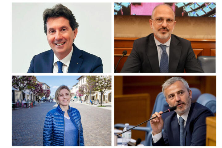 Da sinistra in senso orario Andrea Mascaretti, Luigi Nave, Mauro Del Barba e Chiara Tenerini