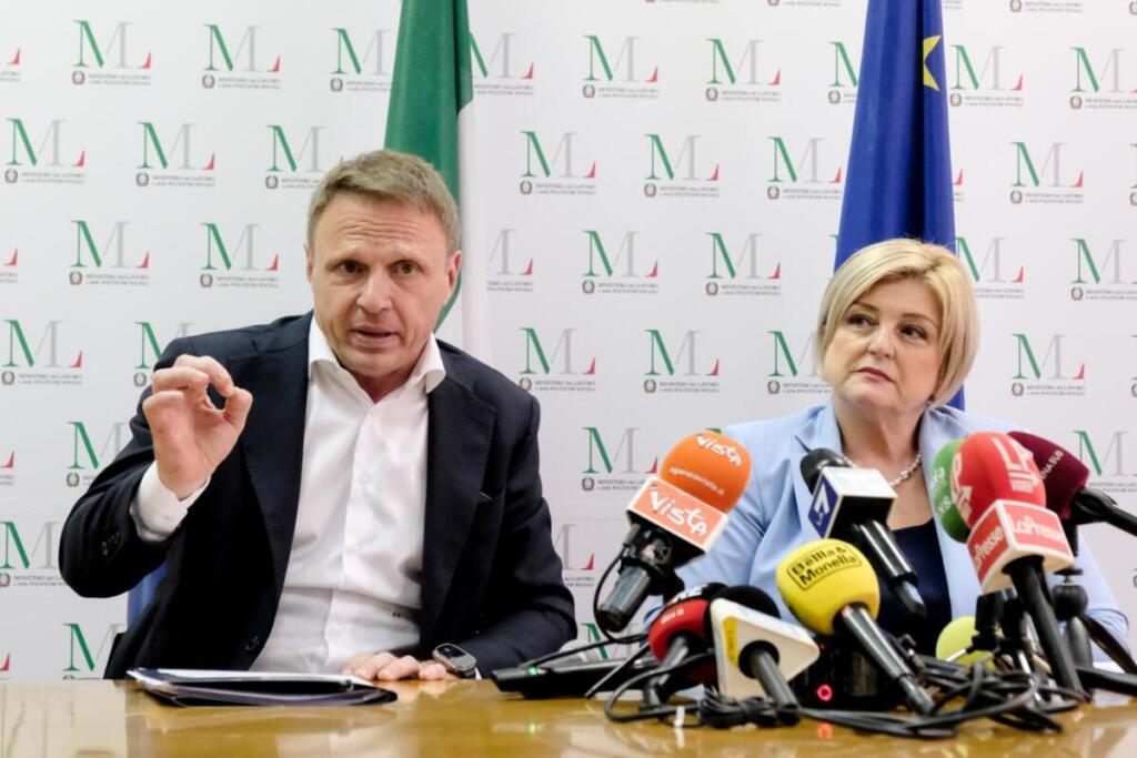 Francesco Lollobrigida, Ministro dell'Agricoltura, Marina Elvira Calderone, Ministro del Lavoro