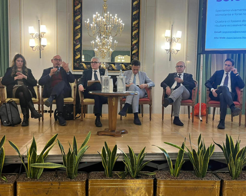 Forum Anc a Roma, da sinistra: Gribaudo, De Bertoldi, Cuchel, Gusmeroli, Misiani e Turco