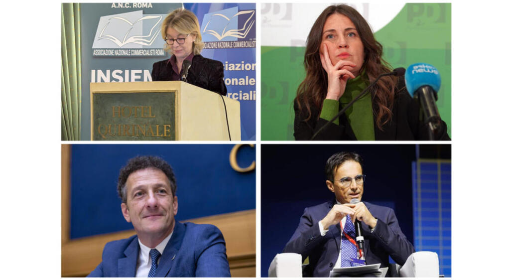 Nella foto da sinistra in senso orario Savino, Gribaudo, Turco e Gusmeroli