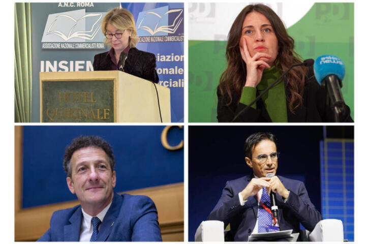 Nella foto da sinistra in senso orario Savino, Gribaudo, Turco e Gusmeroli