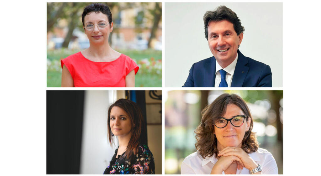 Nella foto da sinistra in senso orario: Ylenia Zambito, Andrea Mascaretti, Rosaria Tassinari e Valentina Barzotti