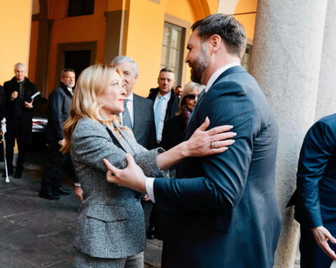 Giorgia Meloni, Presidente del Consiglio dei Ministri, James David Vance, Vicepresidente Stati Uniti