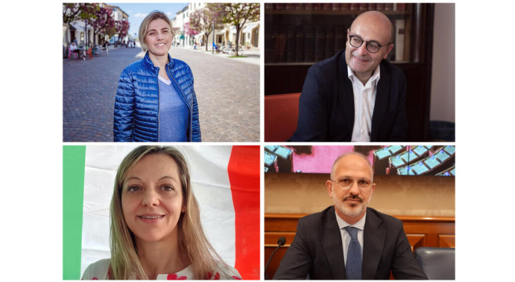 Nella foto da sinistra in senso orario: Chiara Tenerini, Antonio Misiani, Luigi Nave e Laura Cavandoli