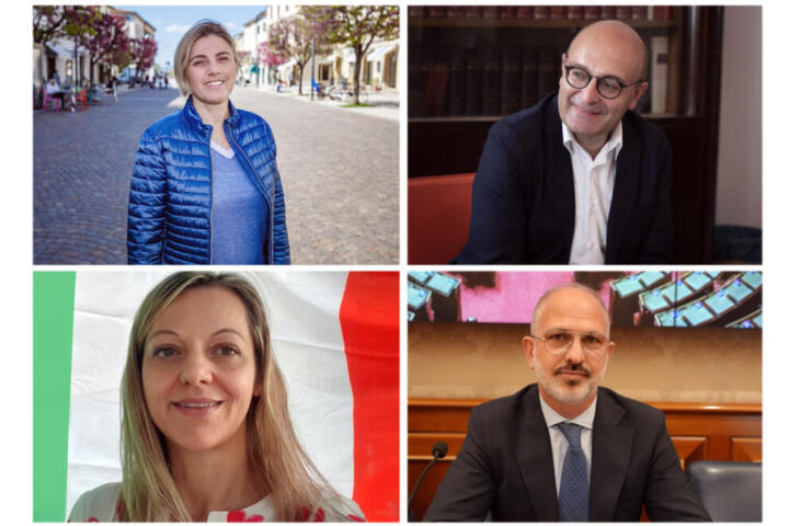 Nella foto da sinistra in senso orario: Chiara Tenerini, Antonio Misiani, Luigi Nave e Laura Cavandoli