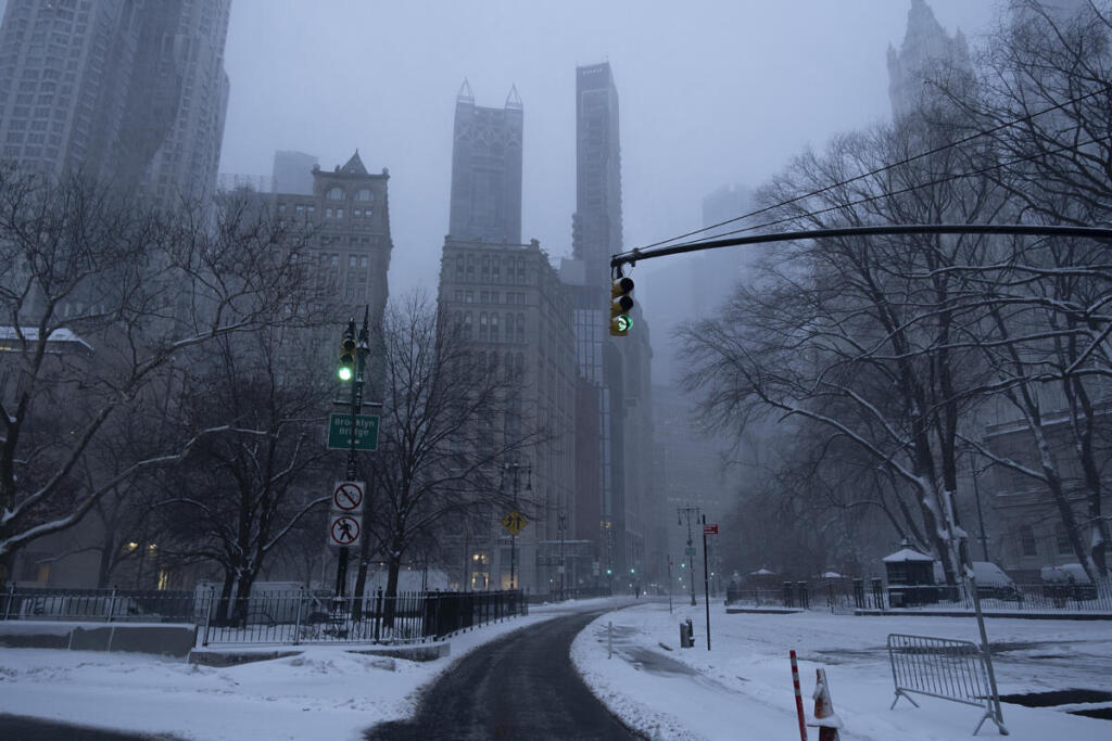 New York, tempesta invernale