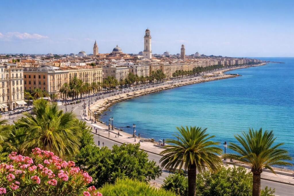 Panorama di Bari sul Lungomare
