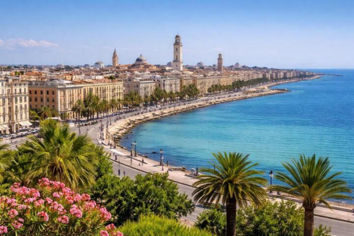 Panorama di Bari sul Lungomare