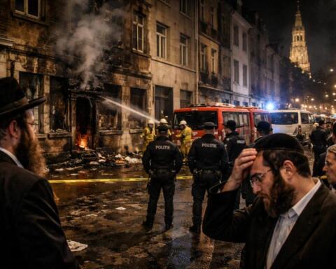 Tensione ad Anversa dopo l’attacco incendiario nel quartiere ultraortodosso