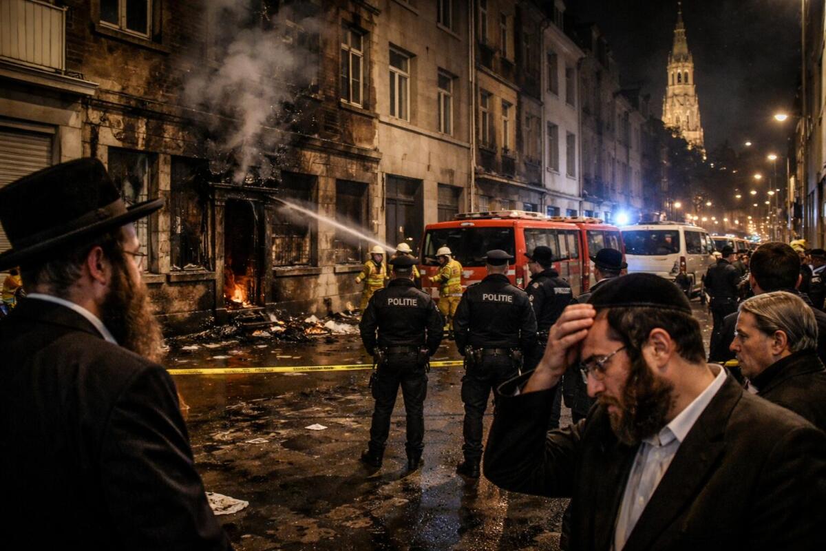Tensione ad Anversa dopo l’attacco incendiario nel quartiere ultraortodosso