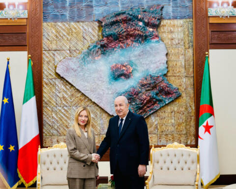 Il Presidente del Consiglio, Giorgia Meloni, incontra il Presidente dell'Algeria Abdelmadjid Tebboune