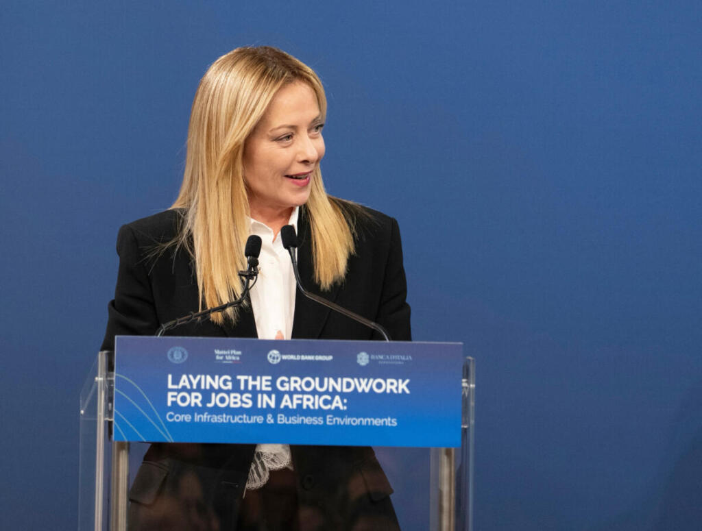 Il Presidente del Consiglio, Giorgia Meloni, ha tenuto un intervento al Convegno "Laying the Groundwork for Jobs in Africa: Core Infrastructure & Business Environments"