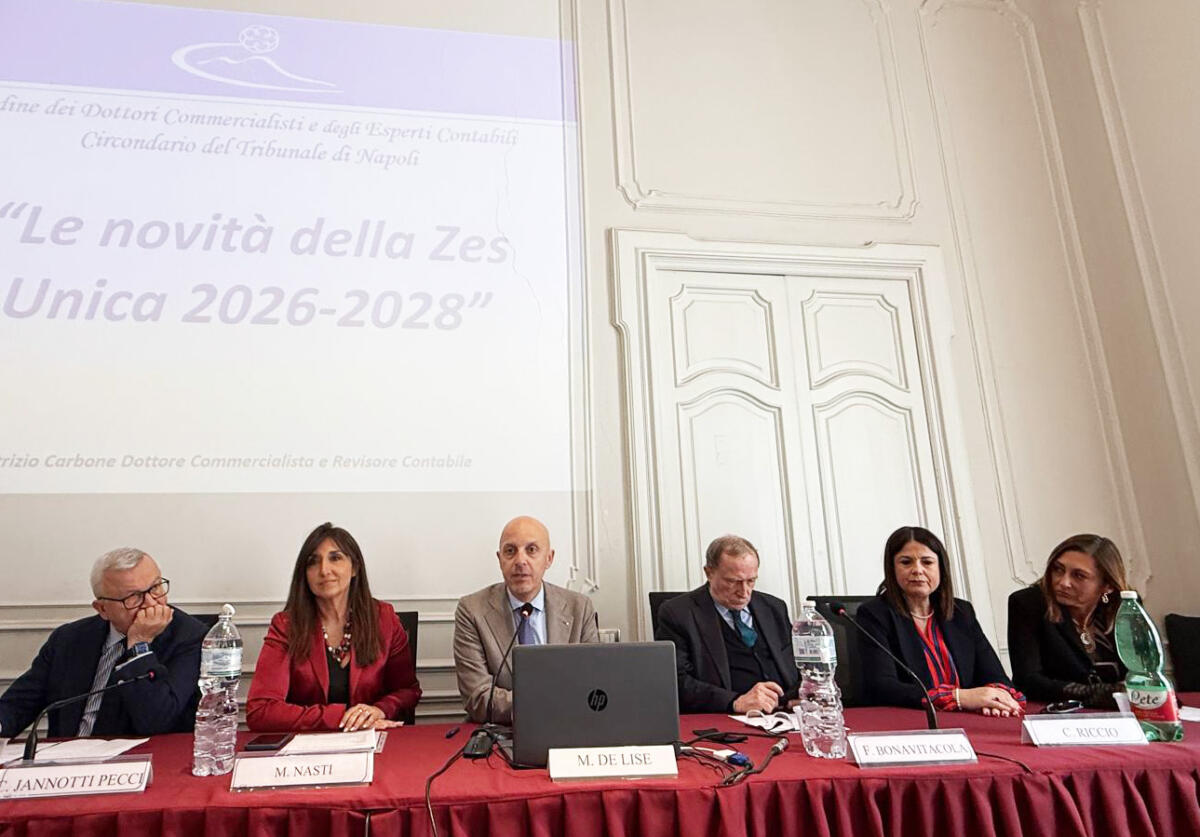 Nella foto da sinistra Iannotti Pecci, Nasti, De Lise, Bonavitacola Riccio e Gagliardi