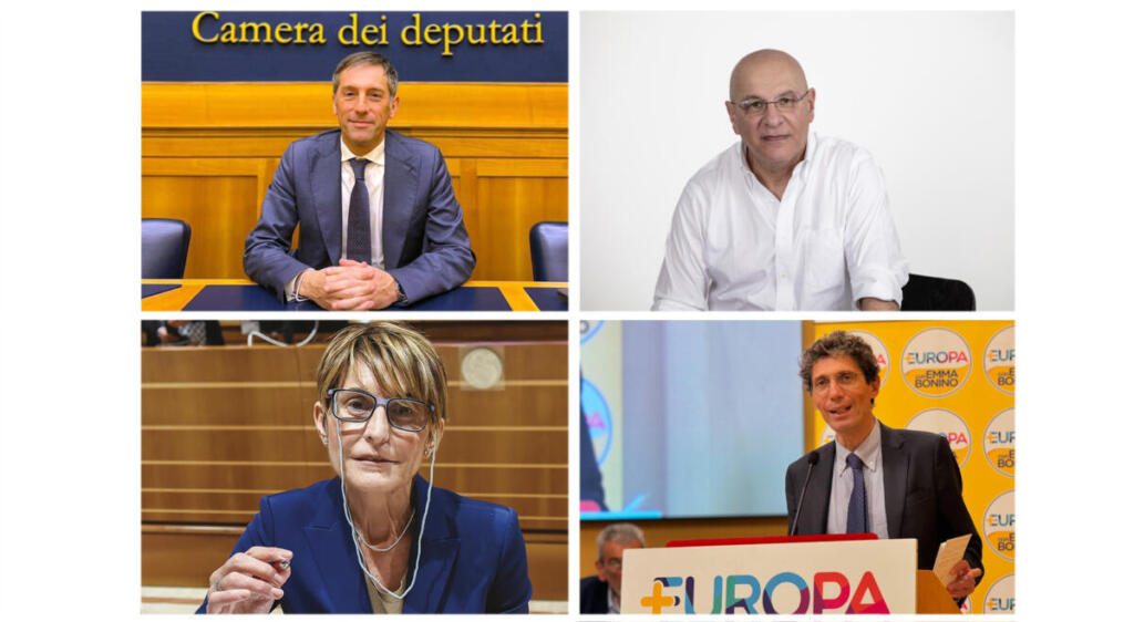 Da sinistra in senso orario: Fabrizio Sala, Filiberto Zaratti, Riccardo Magi e Paola Mancini