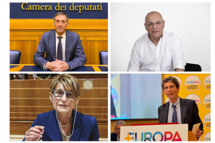 Da sinistra in senso orario: Fabrizio Sala, Filiberto Zaratti, Riccardo Magi e Paola Mancini