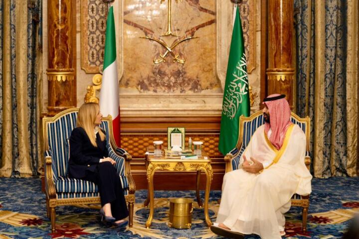 Il Presidente del Consiglio, Giorgia Meloni, incontra il Principe ereditario e Primo Ministro dell’Arabia Saudita, Mohamed bin Salman Al Saud
