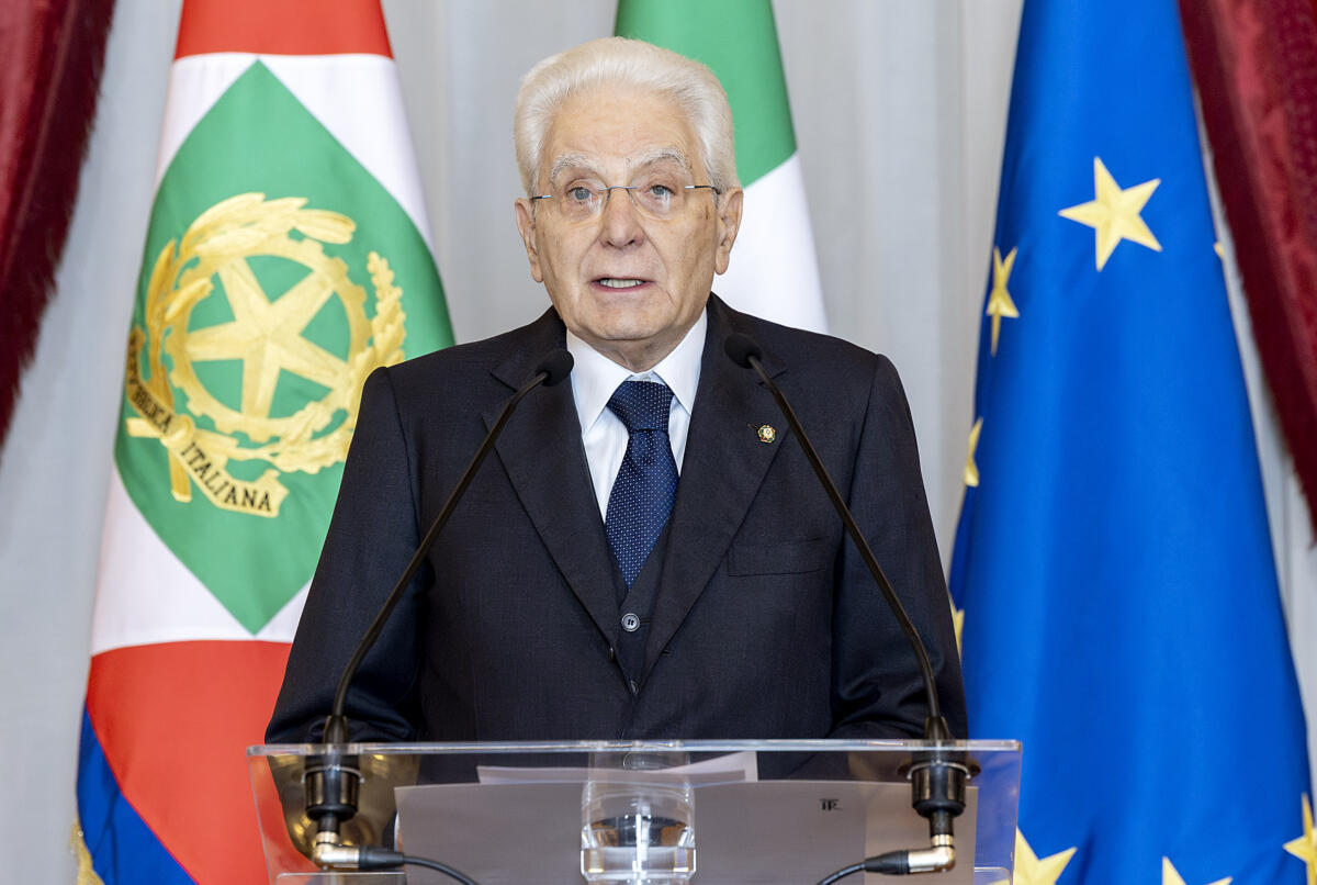 Il Presidente della Repubblica Sergio Mattarella