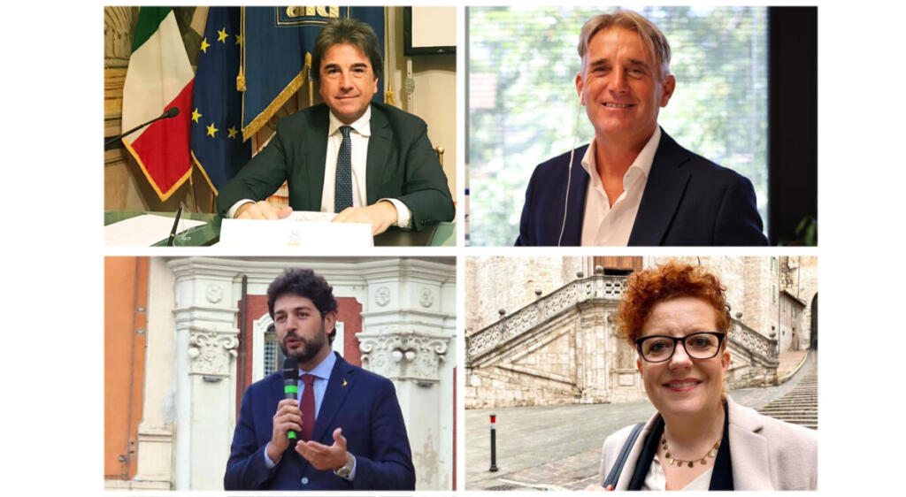 da sinistra in senso orario: Roberto Pella, Marco Simiani, Emma Pavanelli e Andrea Barabotti