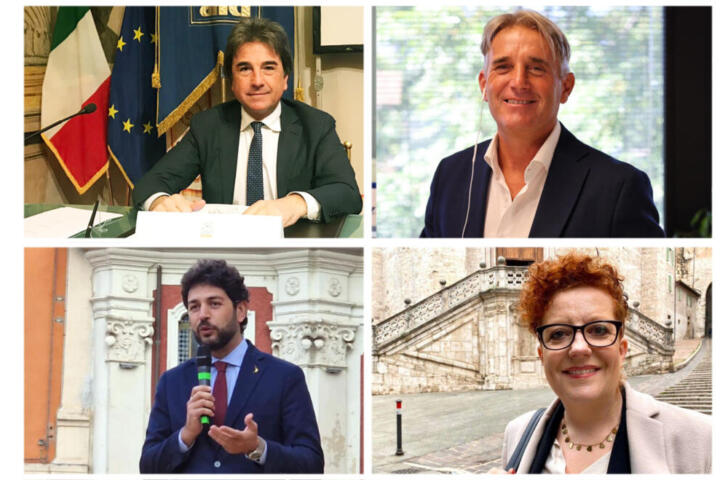 da sinistra in senso orario: Roberto Pella, Marco Simiani, Emma Pavanelli e Andrea Barabotti